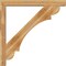 Ekena Millwork Olympic Block Rough Sawn Bracket w/ Offset Brace, Western Red Cedar, 6"W x 48"D x 48"H BKT0604X48X48OLY05RWR - alternate 3